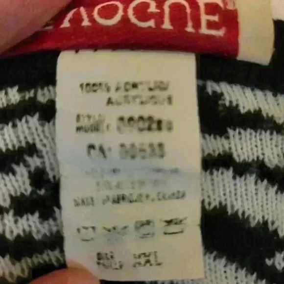 Vintage Nu Vogue Zebra Print Knit Cardigan Sweater Zip Front XXL Made In Canada - Picture 7 of 7